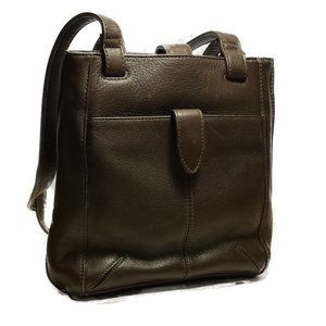 LEATHER COBY LIZ CLAIBORNE. BROWN BAG NWOT